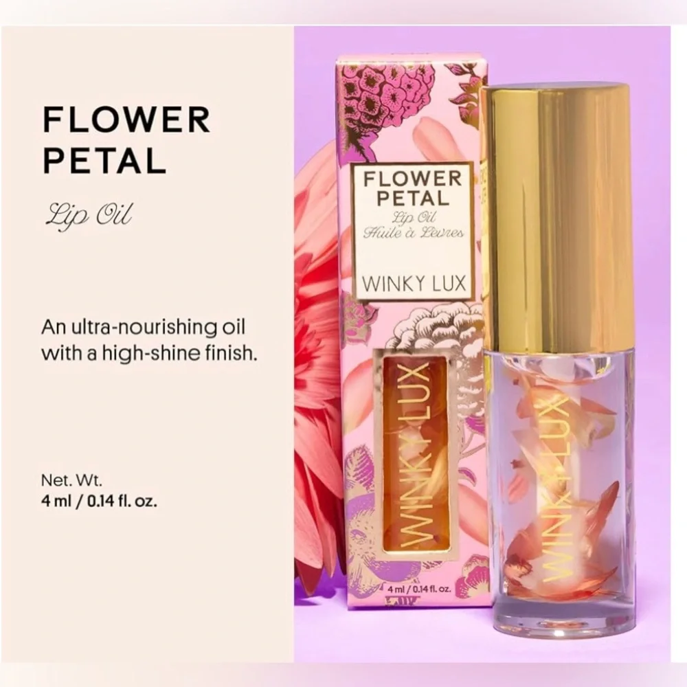 Winky Lux Flower Petal infused Lip Oil 2 pack‎ new